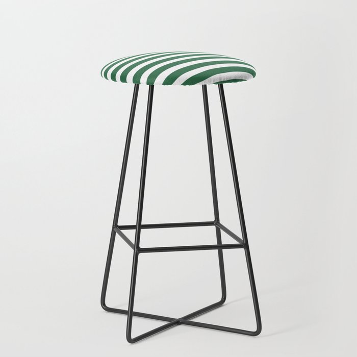 Green Stripe Pattern Bar Stool