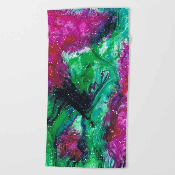 watermelon tourmaline Beach Towel