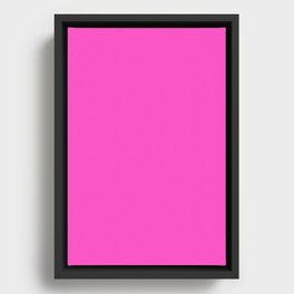 Solid magenta colour  Framed Canvas