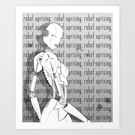 Robot Uprising Art Print