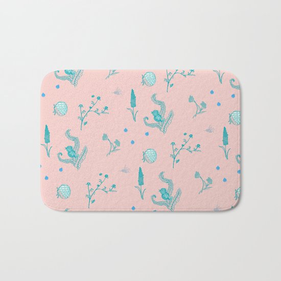 Design Based in Reality Pink Bath Mat