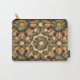 Entwined Green Blossom Carry-All Pouch
