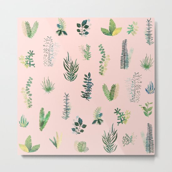 pink Garden Metal Print