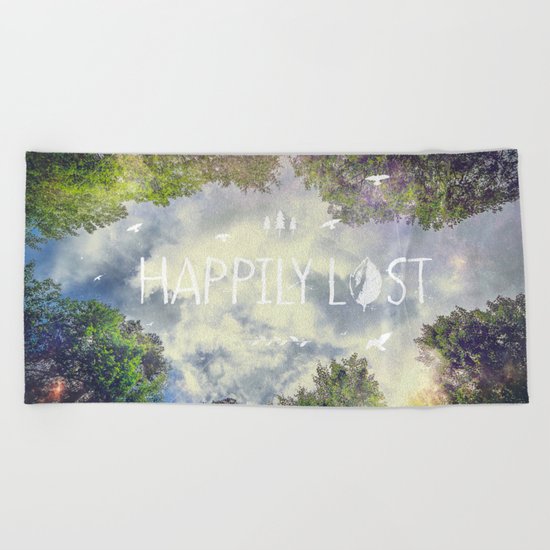 Happily Lost II Beach Towel