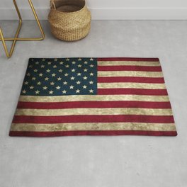 Vintage American flag Area & Throw Rug