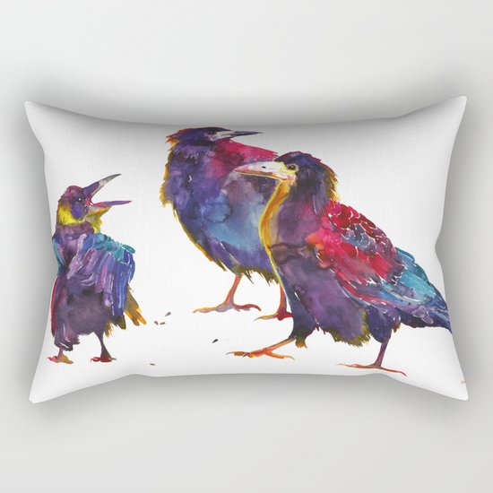 Ugly birds Rectangular Pillow
