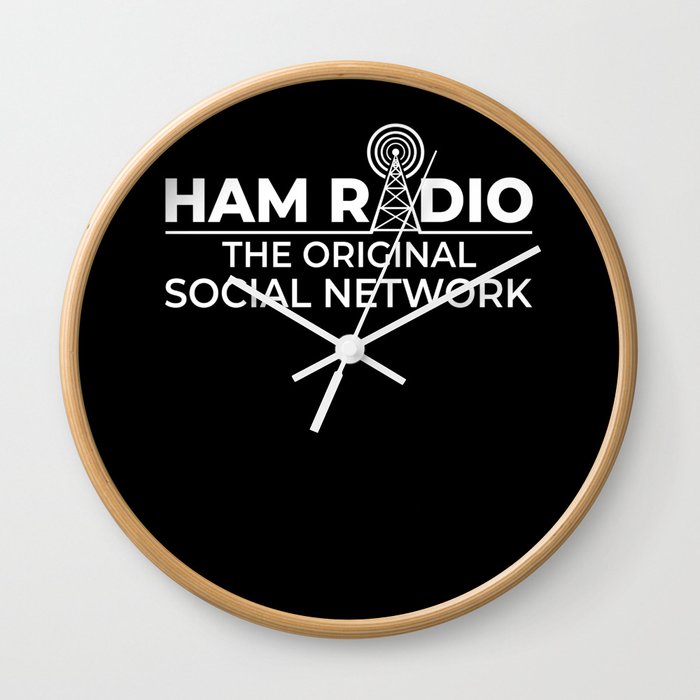 Ham Radio Amateur Radio Wall Clock