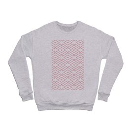 Pink and White Ornamental Shape Pattern 7 Pairs DE 2022 Popular Color Rose Meadow DE6025 Crewneck Sweatshirt