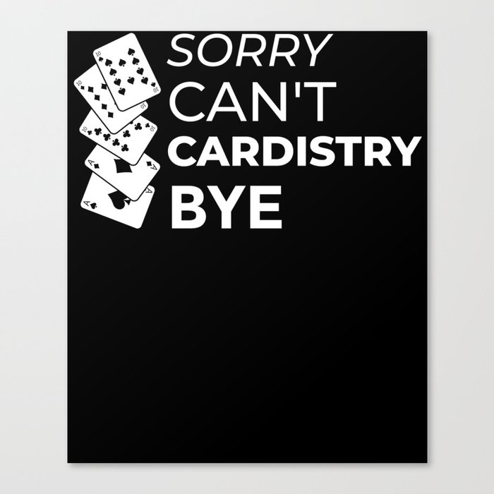 Cardistry Deck Card Flourish Trick Playing Cards Canvas Print