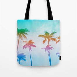 Rainbow Palmtrees Tote Bag