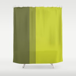 COLOR BLOCKED, CHARTREUSE Shower Curtain