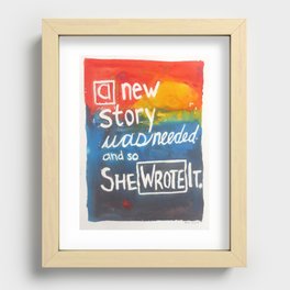 New Story Recessed Framed Print