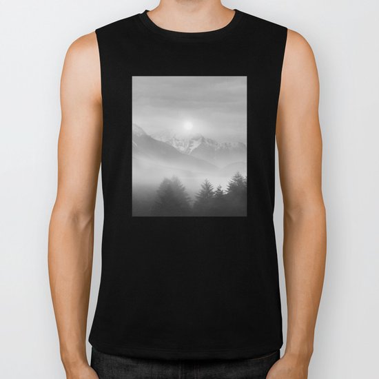 Pastel vibes 11 Black and White Biker Tank