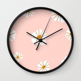 Scattered Flowers Wall Clock