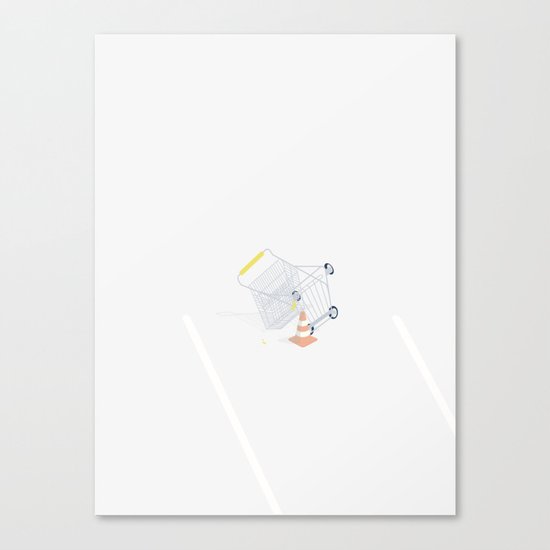 GÅ PÅ INDKØB Canvas Print