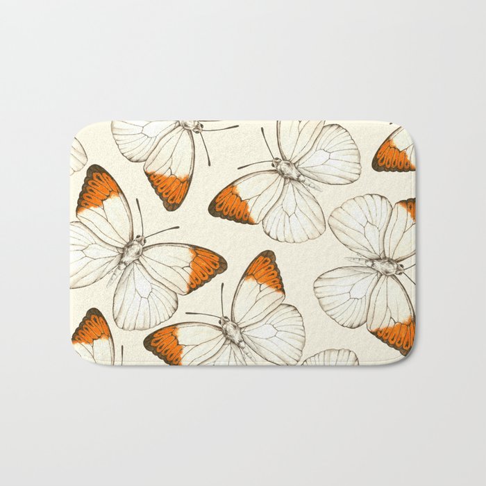 Butterfly pattern Bath Mat