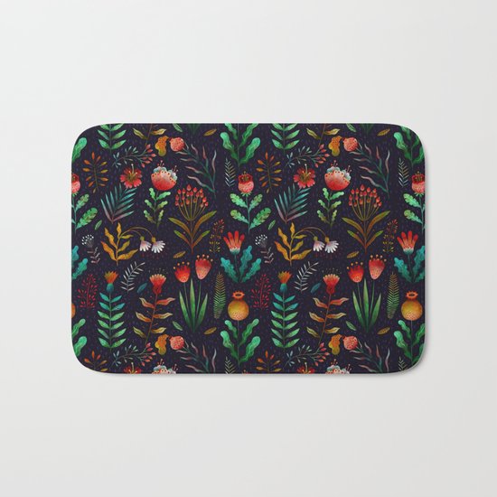 Bright flowers Bath Mat