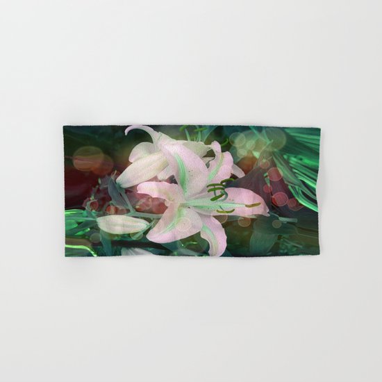 Auras Dancing with the Lilies Hand & Bath Towel