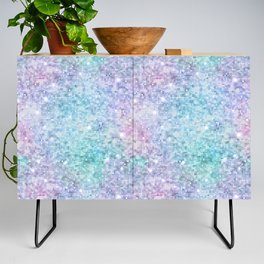 Luxury Holographic Sparkle Pattern Credenza