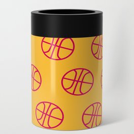 Basketball in orange graphic design Can Cooler