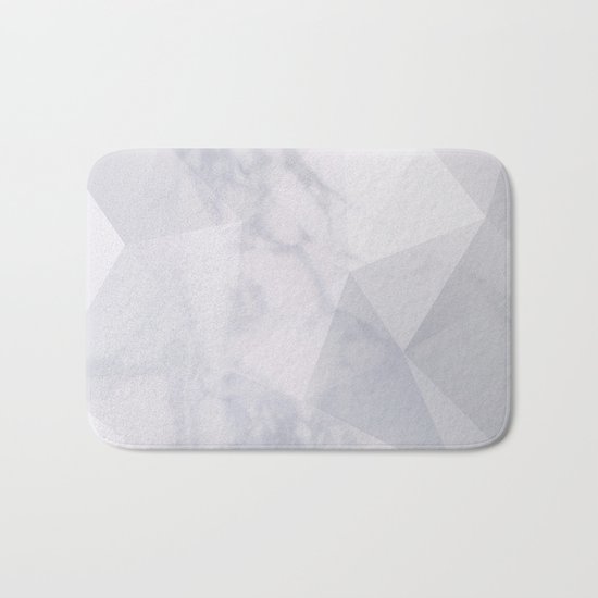Marble Geometric Bath Mat