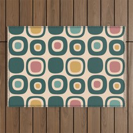 Mid Century Modern Garden Path Pattern 328 Outdoor Rug