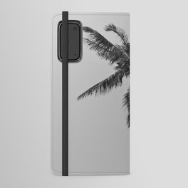 Palm tree black and white  | tropical boho Thailand island photography | nature travel photo print Android Wallet Case