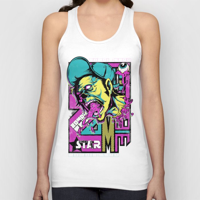 Zombie with Hat Tank Top