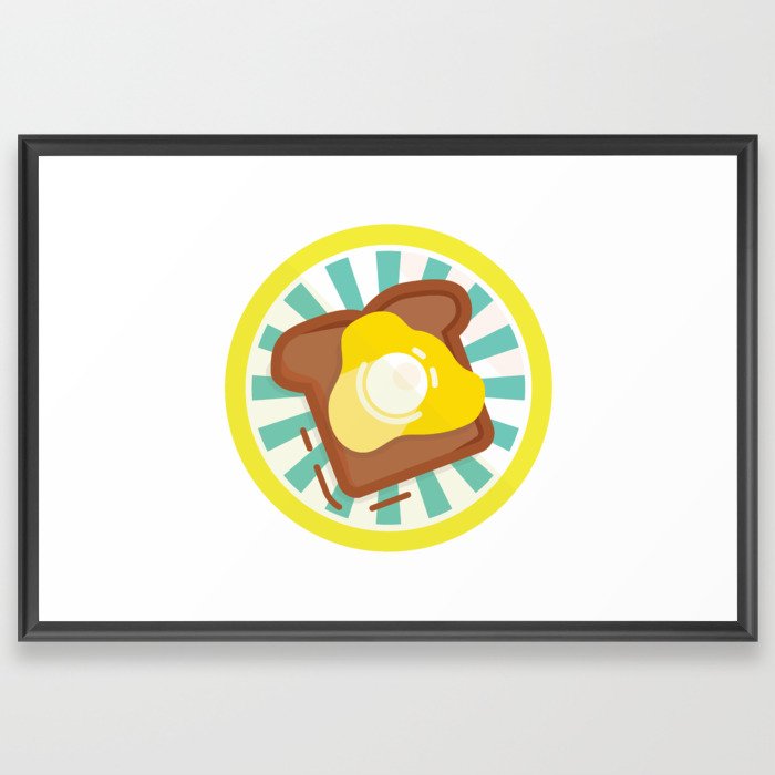 Egg Flip Framed Art Print