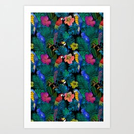 Macaw Art Prints Society6
