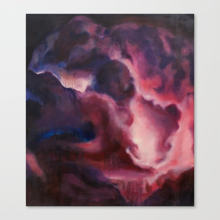 Thoracic Eruption - Abstract Oil Painting Canvas Print