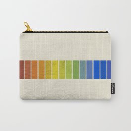 Vintage re-make (without texts) of Mark Maycock's Full Scale of Hues illustration from 1895 Carry-All Pouch