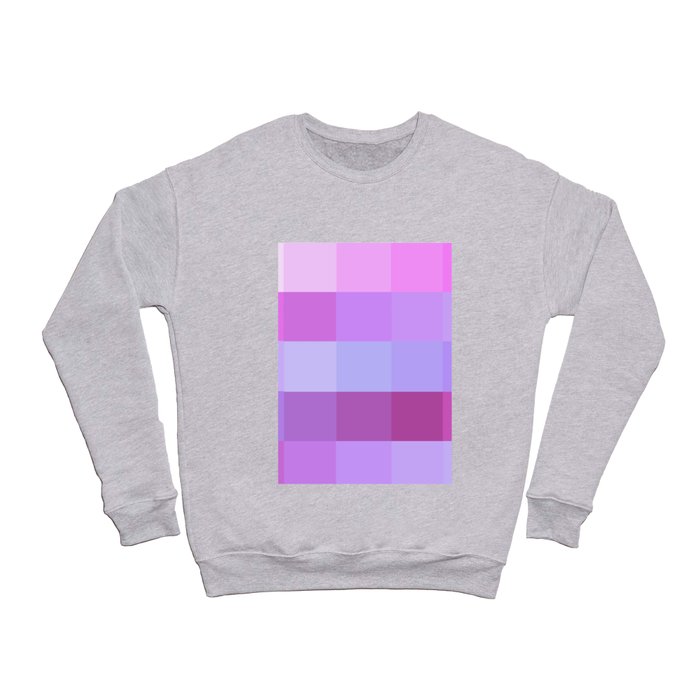 Pixels: Purple & Pink Crewneck Sweatshirt