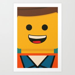 LEGO - Emmet  Art Print