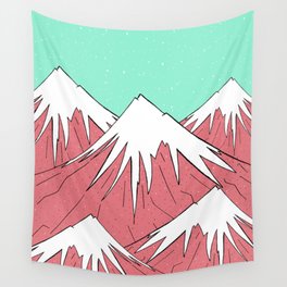 The mountains and the sky Wall Tapestry