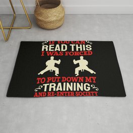 Kung Fu Karate Martial Arts Area & Throw Rug