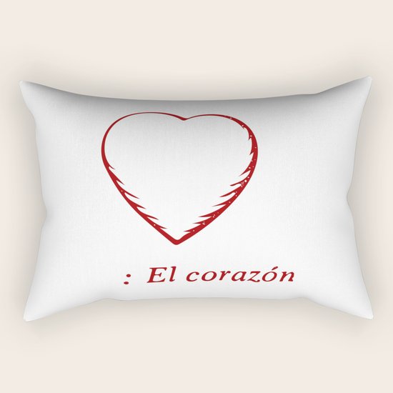 El Corazon Rectangular Pillow