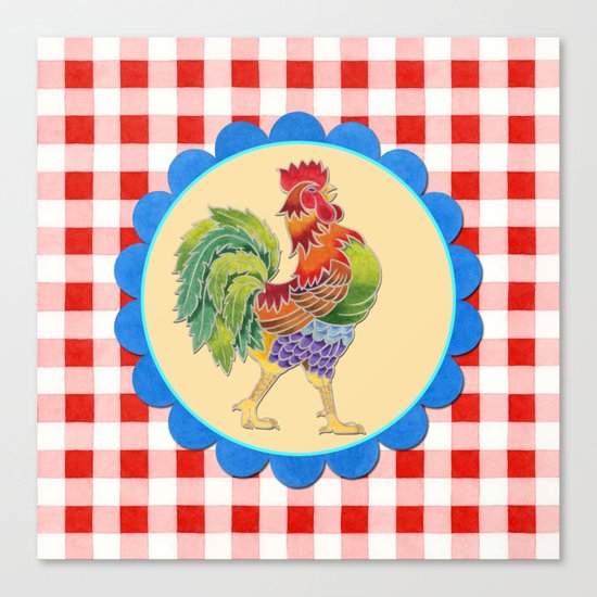 Rise and Shine Rooster Canvas Print