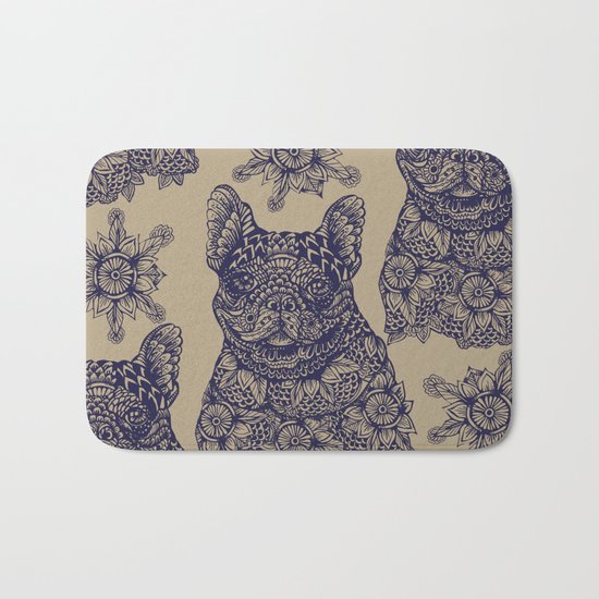 MANDALA OF FRENCHIE Bath Mat