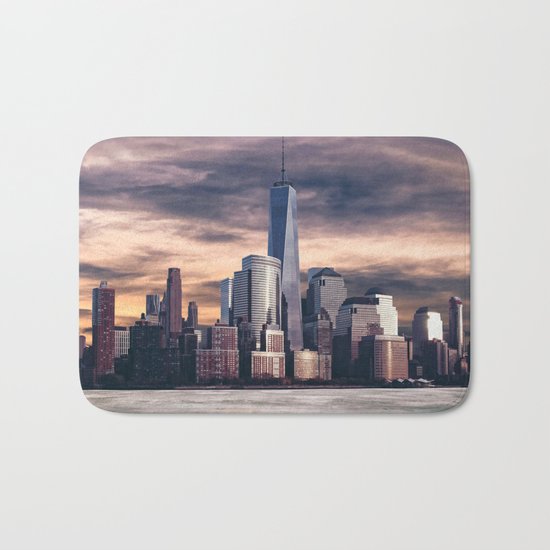 Dramatic City Skyline - NYC Bath Mat