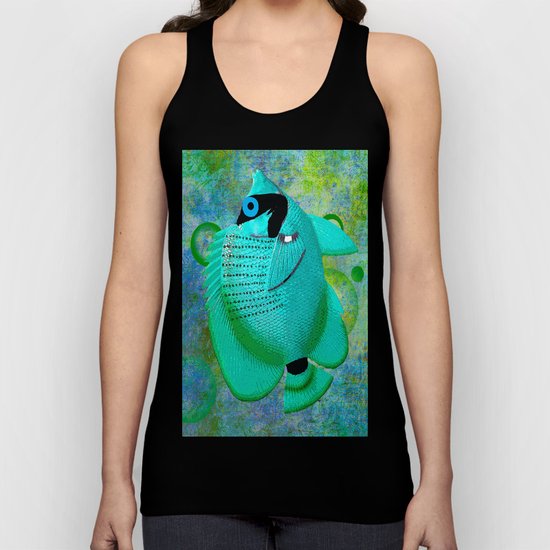 ANGEL FISH BLUE Unisex Tank Top