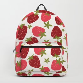 Modern Strawberry Summer Fruit Backpack