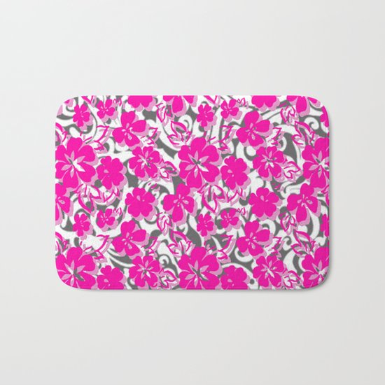 Flower Pattern Bath Mat