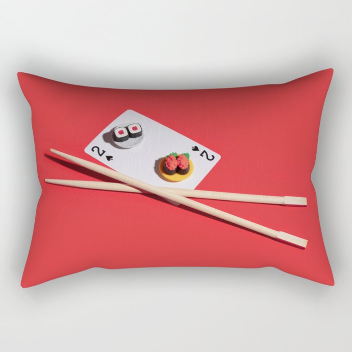 Sushi card Rectangular Pillow