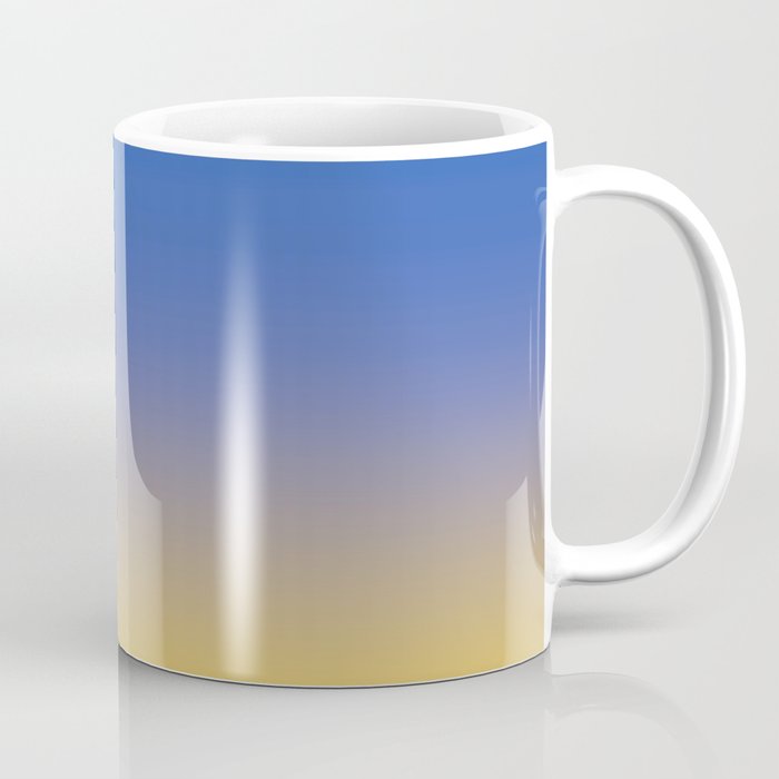 Ukrainian Yellow and blue Ombre Shade Ukraine Flag Coffee Mug