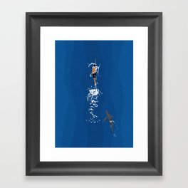 Shark Attack  Framed Art Print