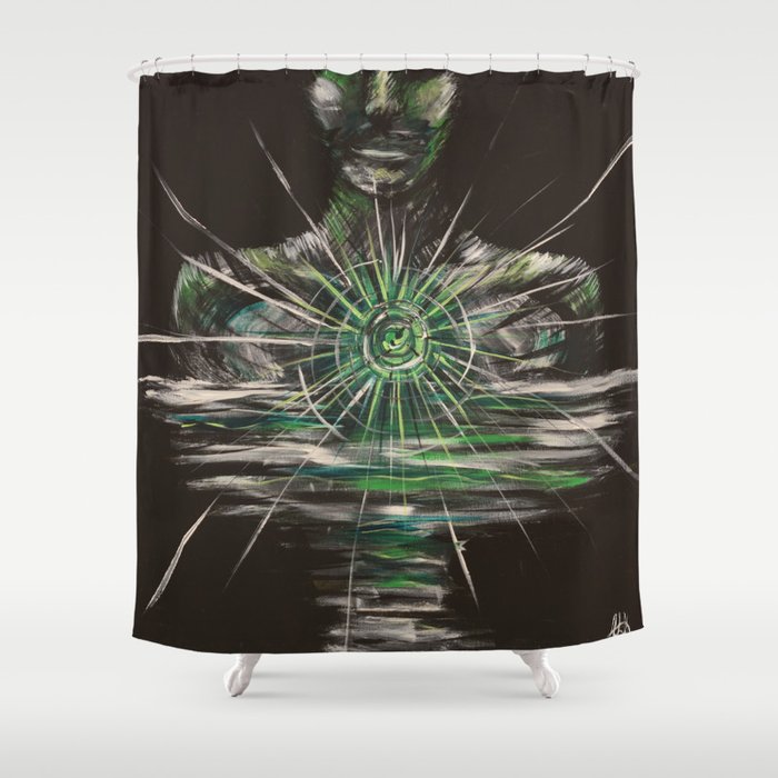 Heart Chakra Shower Curtain