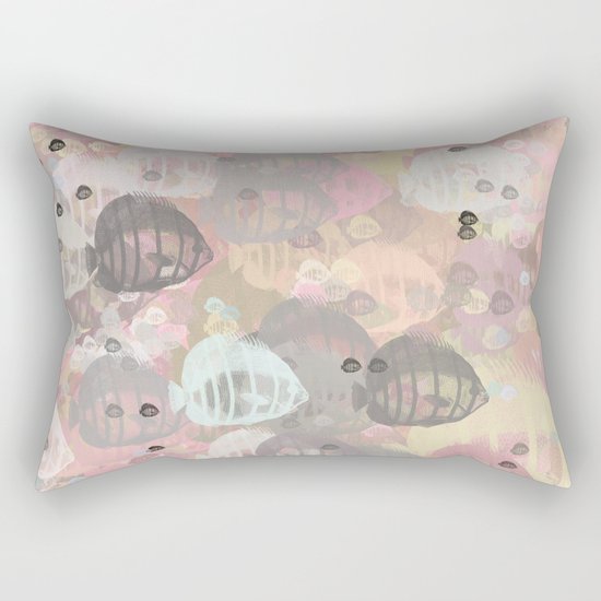 Fish Abstract Sea Life Rectangular Pillow