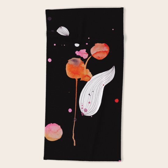 Rose Hips Beach Towel