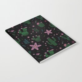 Embroidered Cacti & Flowers Notebook